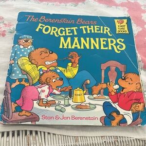The Berenstain Bears Book - Forget Their Manners -first edition